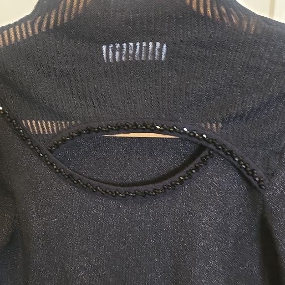 Everly Black Ribbed Knit Top - Picture 3 of 6